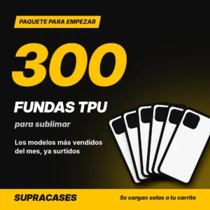 Paquete para empezar de 300 fundas TPU para sublimar
